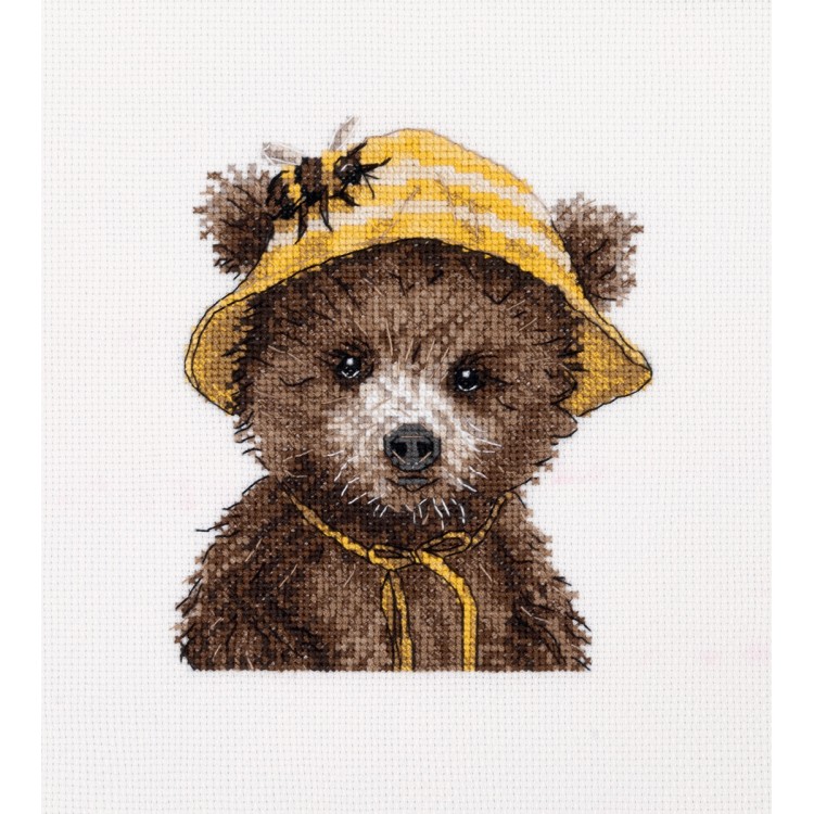 Cross stitch kit "Bear the beekeeper" KL8-584
