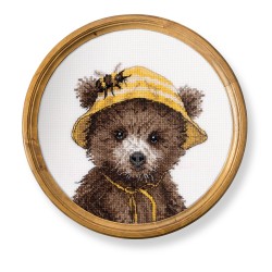 Cross stitch kit "Bear the beekeeper" KL8-584