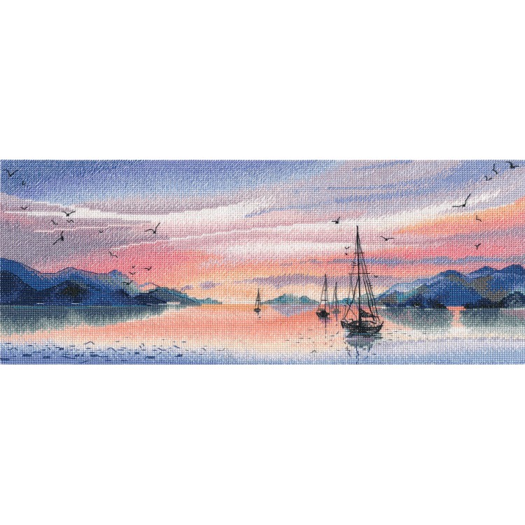 Cross stitch kit "Pink evening" S1677