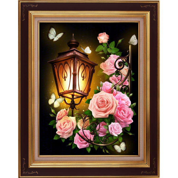 Lantern and Roses 30x40 cm AZ-1721