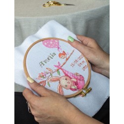 Girl Birth Sampler 20x20 SRA1029
