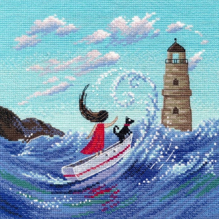 Cross stitch kit "On the waves" S1714