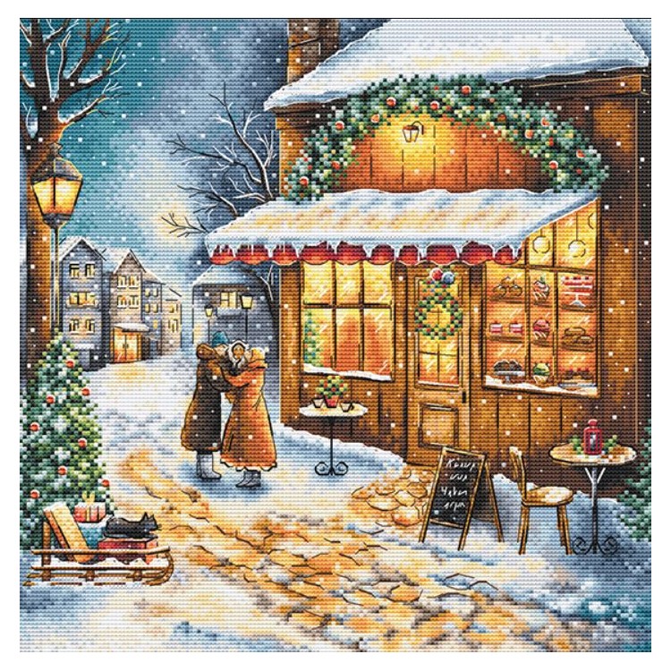Cross stitch kit "Waiting for the holiday" SANO-35
