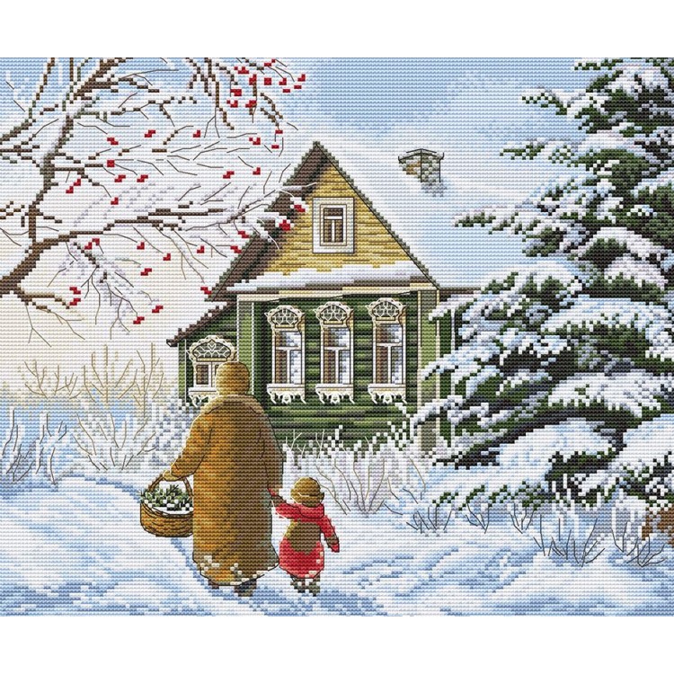 Cross stitch kit "Quiet happiness" SANT-20
