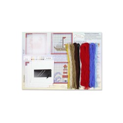 Cross stitch kit "The sea is calling. Set of 4." SN-004