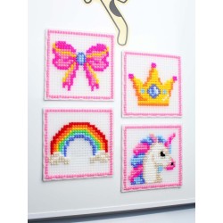 Cross stitch kit "Princess set. Set of 4." SN-003