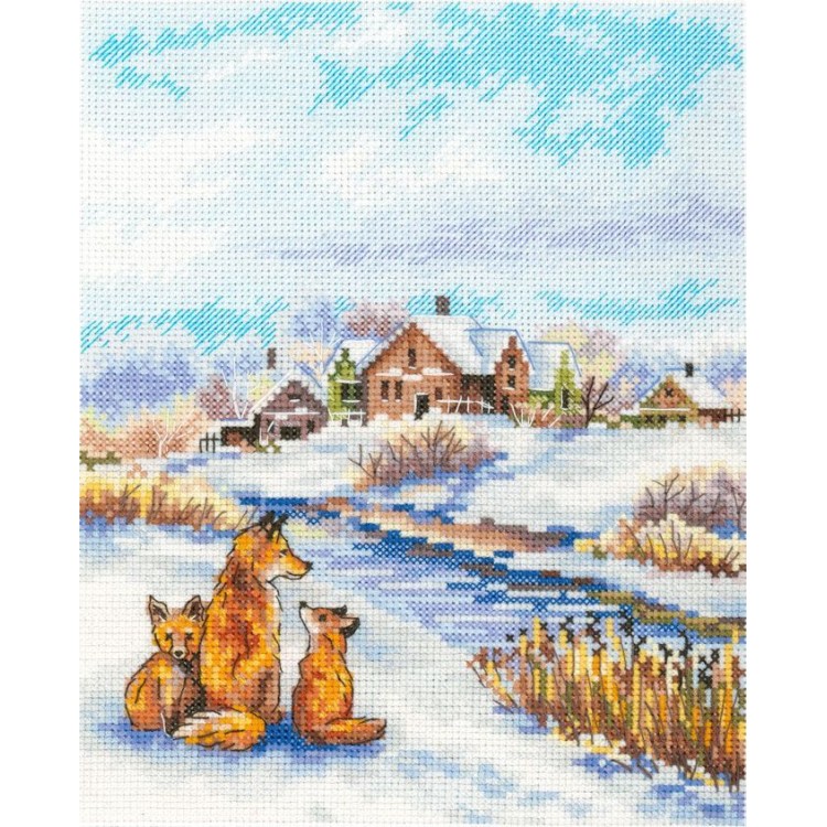 Cross stitch kit "Red family" SNV-933