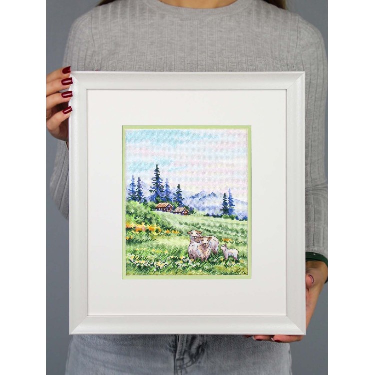 Cross stitch kit "In the alpine meadows" SNV-935