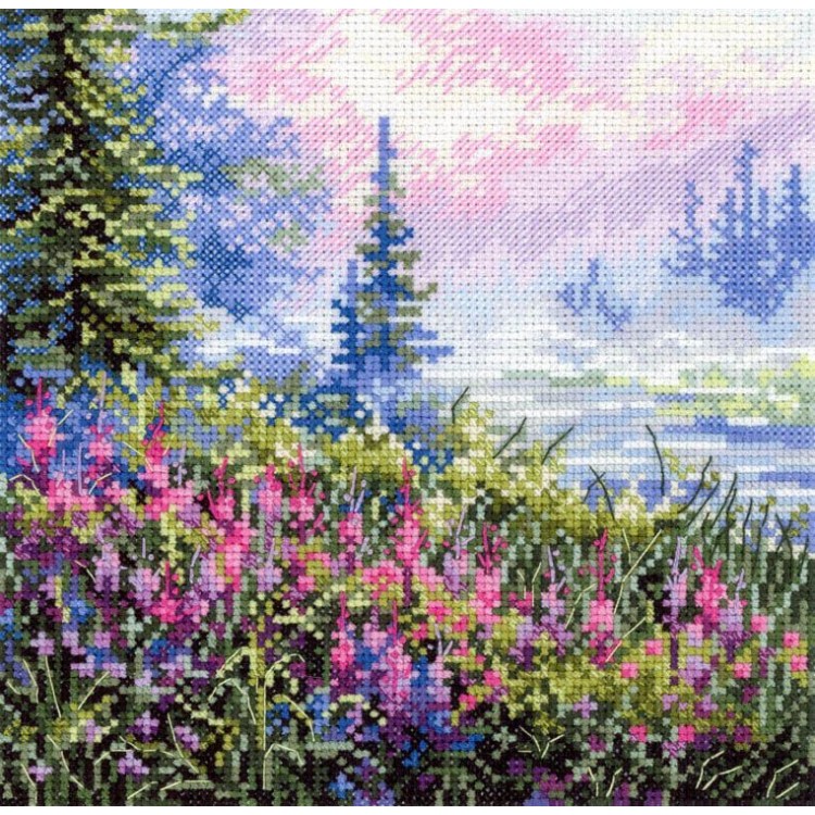 Cross stitch kit "Foggy morning" SNV-976