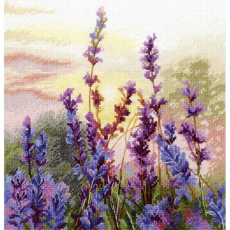 Cross stitch kit "Blooming lavender" SNV-996