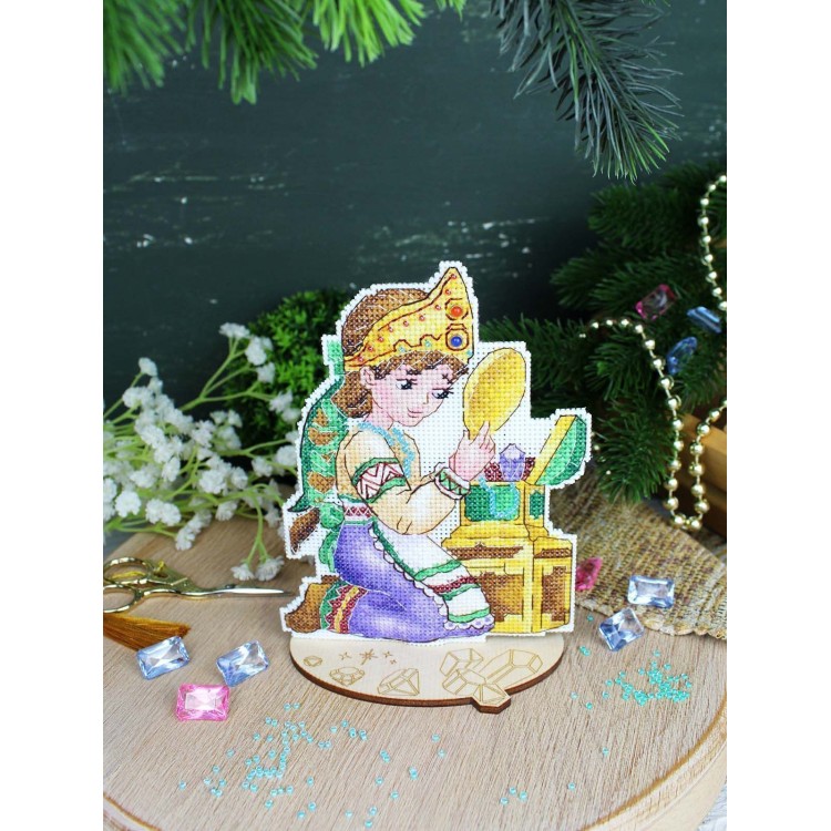 Cross stitch kit "The Girl and the Mirror" SR-1185