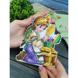 Cross stitch kit "The Girl and the Mirror" SR-1185