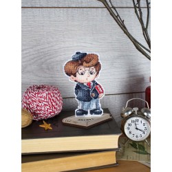 Cross stitch kit "Scientist, with a  stand" SR-1195