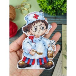 Cross stitch kit "Doctor, with a stand" SR-1196
