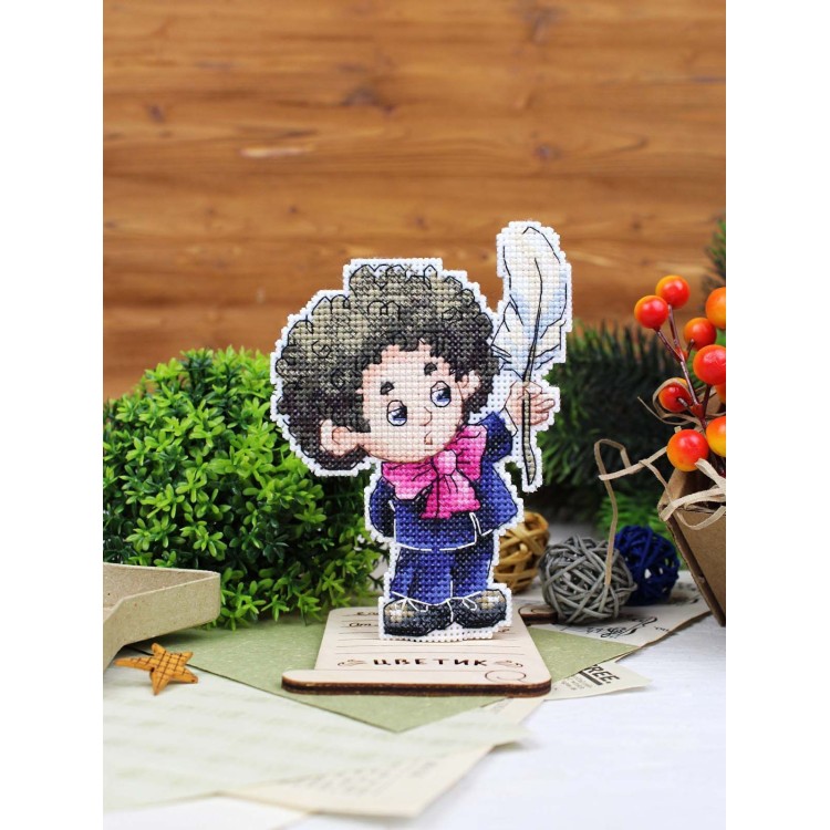 Cross stitch kit "Writer, with a stand" SR-1199