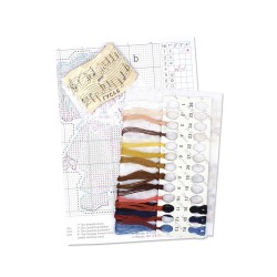 Cross stitch kit "Musician, with stand" SR-1198