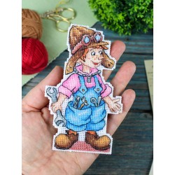 Cross stitch kit "Mechanic 2, with stand" SR-1303