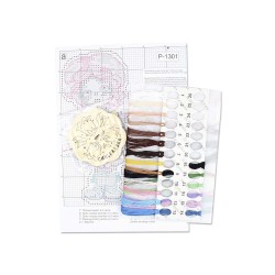 Cross stitch kit "Blue-eyed girl, with a stand" SR-1301