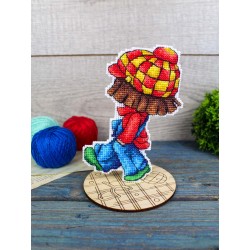 Cross stitch kit "Reveler, with a stand" SR-1304