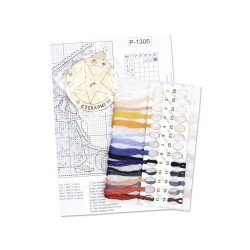 Cross stitch kit "Astronomer, with stand" SR-1306