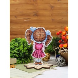 Cross stitch kit "Cute girl, with a stand" SR-1307