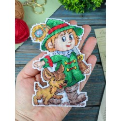 Cross stitch kit "Hunter, with stand" SR-1308