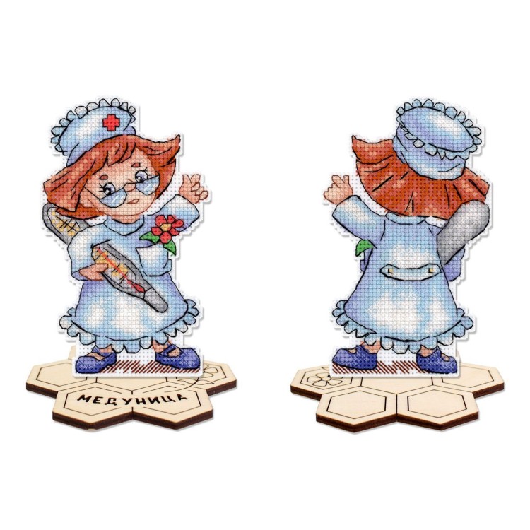 Cross stitch kit "Nurse, with stand" SR-1309