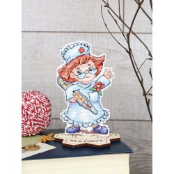 Cross stitch kit "Nurse, with stand" SR-1309