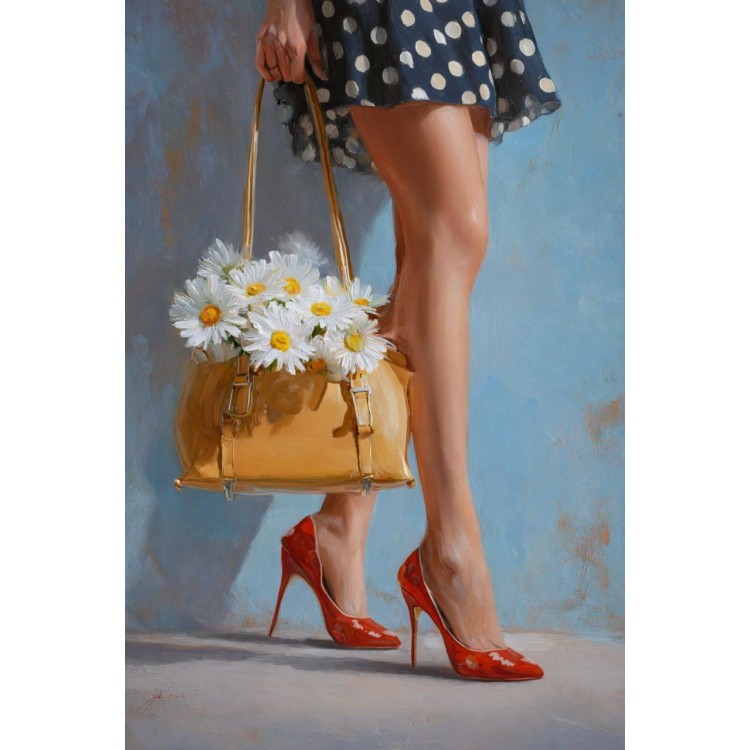 Diamond Painting kit with subframe "Summer mood" 30x40 cm VA921