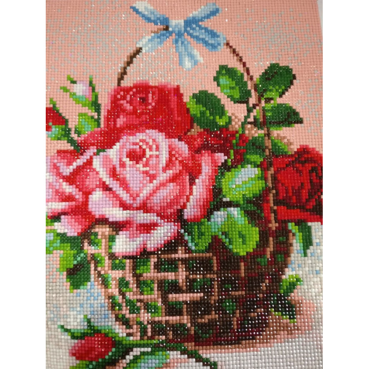 Diamond Painting Kit Basket of Roses AZ-1451