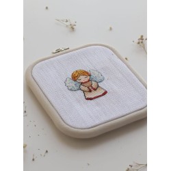 12,5x14,5 cm Square flexi hoop (white) 230-11WHT