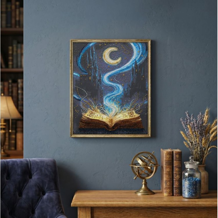 Main Bead Embroidery Kit "Book of Dreams" 23 x 38 cm AAB-977