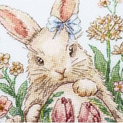Cross-stitch kits - Easter bunny waiting AAH-316