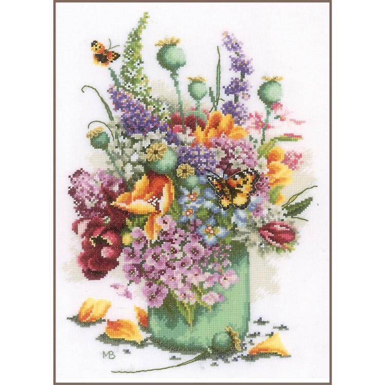 Counted cross stitch kit Flower power bouquet PN/0214127