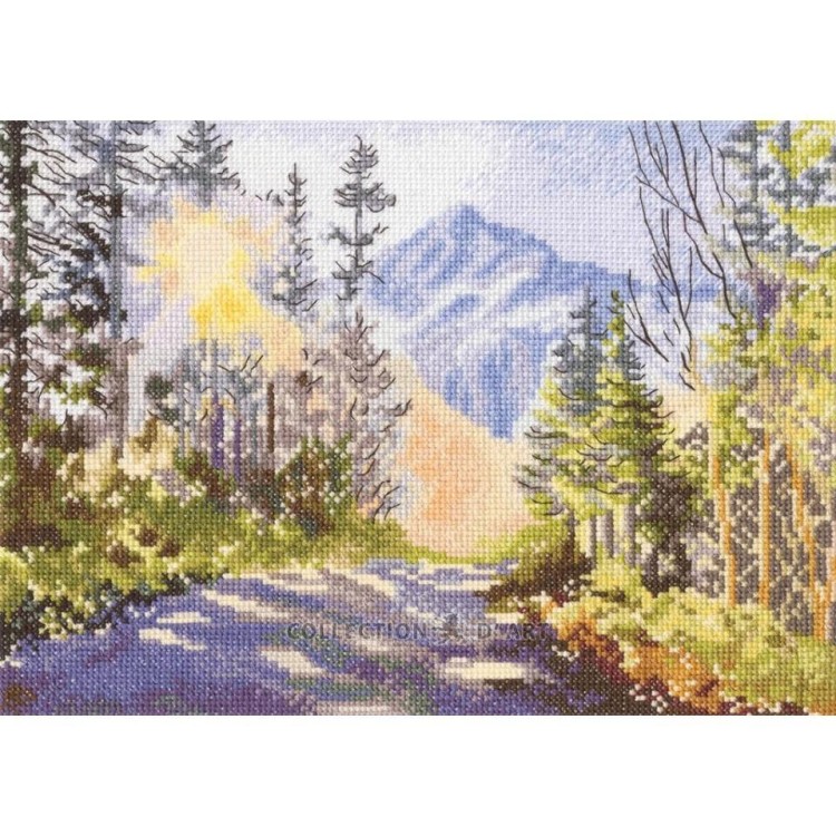 Cross-stitch kits "Forest road to mountains" RTOM1081