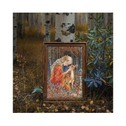 Cross-stitch kits "Fairytale Girl and Fawn" RTOM1096