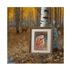 Cross-stitch kits "Fairytale Girl and Fawn" RTOM1096