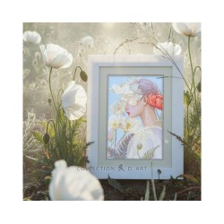 Cross-stitch kits "Lady with flower" RTOM1094