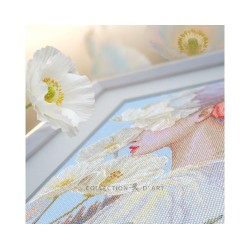 Cross-stitch kits "Lady with flower" RTOM1094