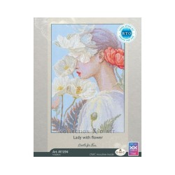 Cross-stitch kits "Lady with flower" RTOM1094