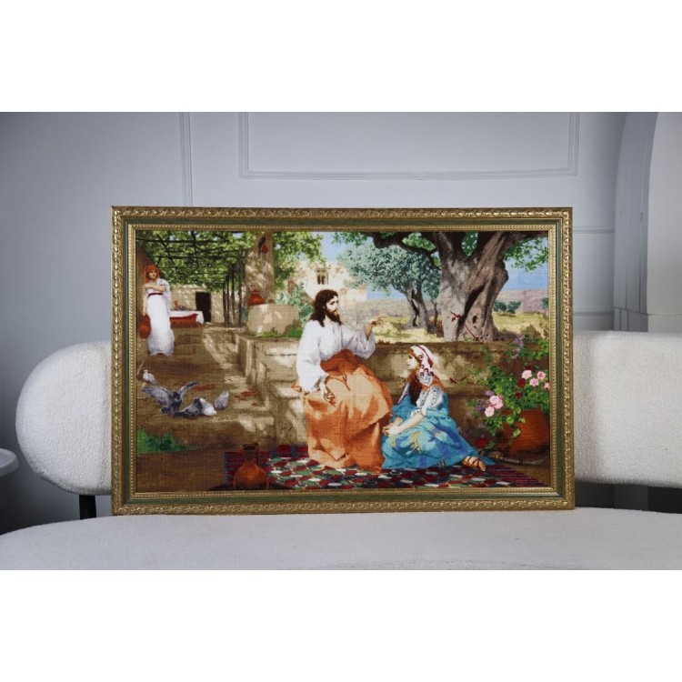 Needlecraft set "Christ with Martha and Mary" S/MK120