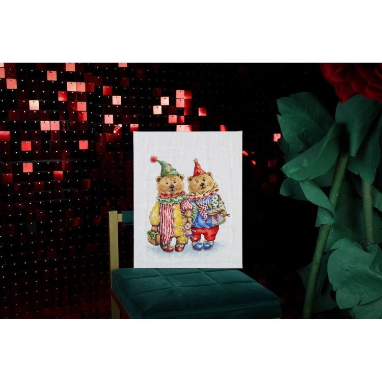 Needlecraft set "Clown Bears" S/VK097