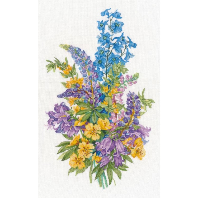 Cross stitch kit "Lupines (based on a painting by Olga Ionaitis)" S1728