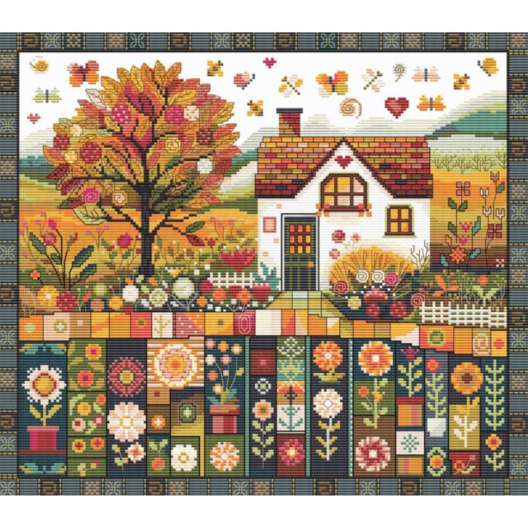 Cross stitch kit "Autumn patterns" SANO-36
