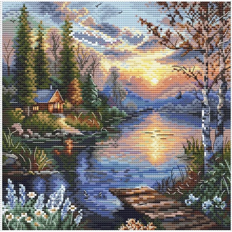 Cross stitch kit "Quiet shore" SANT-21