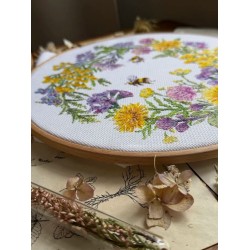 Cross stitch kit "Field wreath" SANP-77