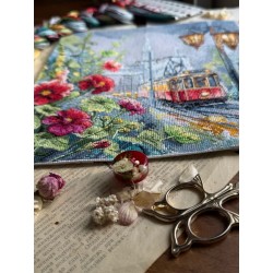 Cross stitch kit "Morning tram" SANU-11
