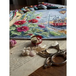 Cross stitch kit "Morning tram" SANU-11
