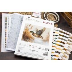 Cross Stitch Kit Golden Flight 33 x25cm SB730
