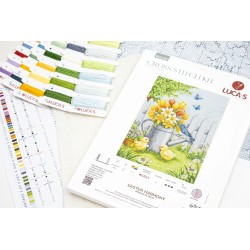 Cross Stitch Kit  Easter Harmony 24x32cm SBU5106